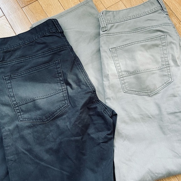 Kirkland Signature men's 5-pocket brushed cotton twill pant, bundle of 2 mens 32 - Picture 10 of 16